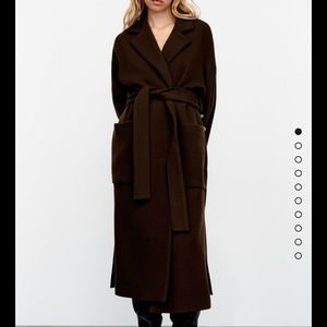 Zara belted wool coat